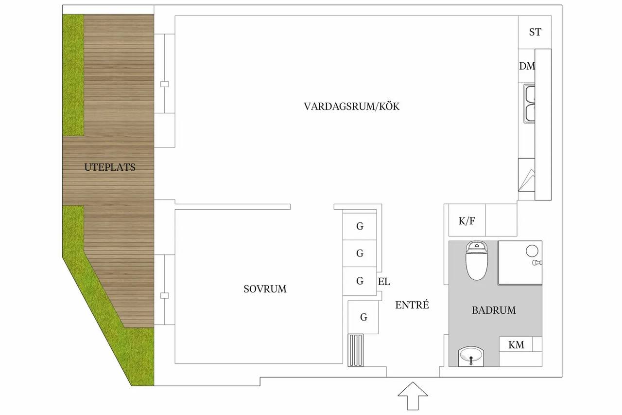 Floor plan for Brunnshögsgatan 2