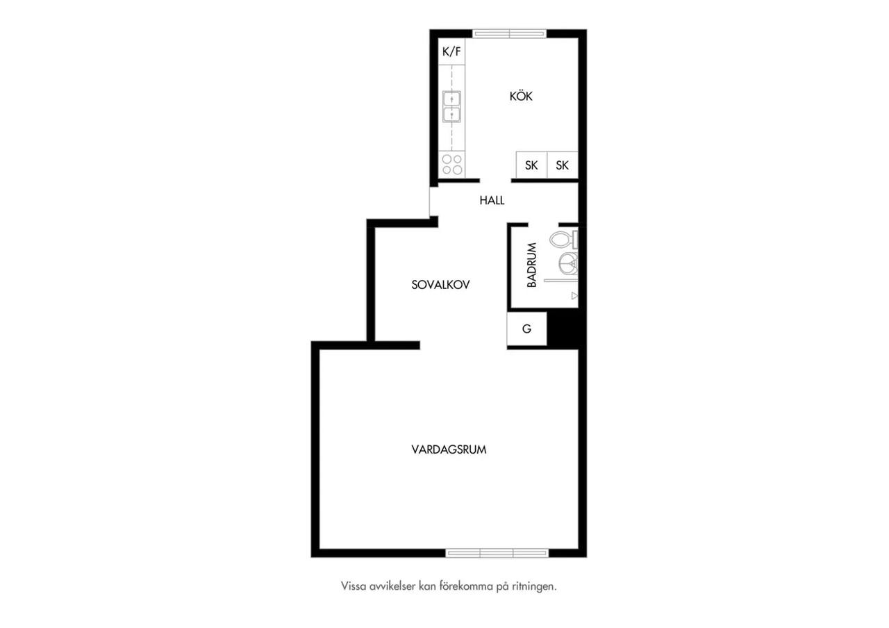 Floor plan for Östra Stallmästaregatan 3A