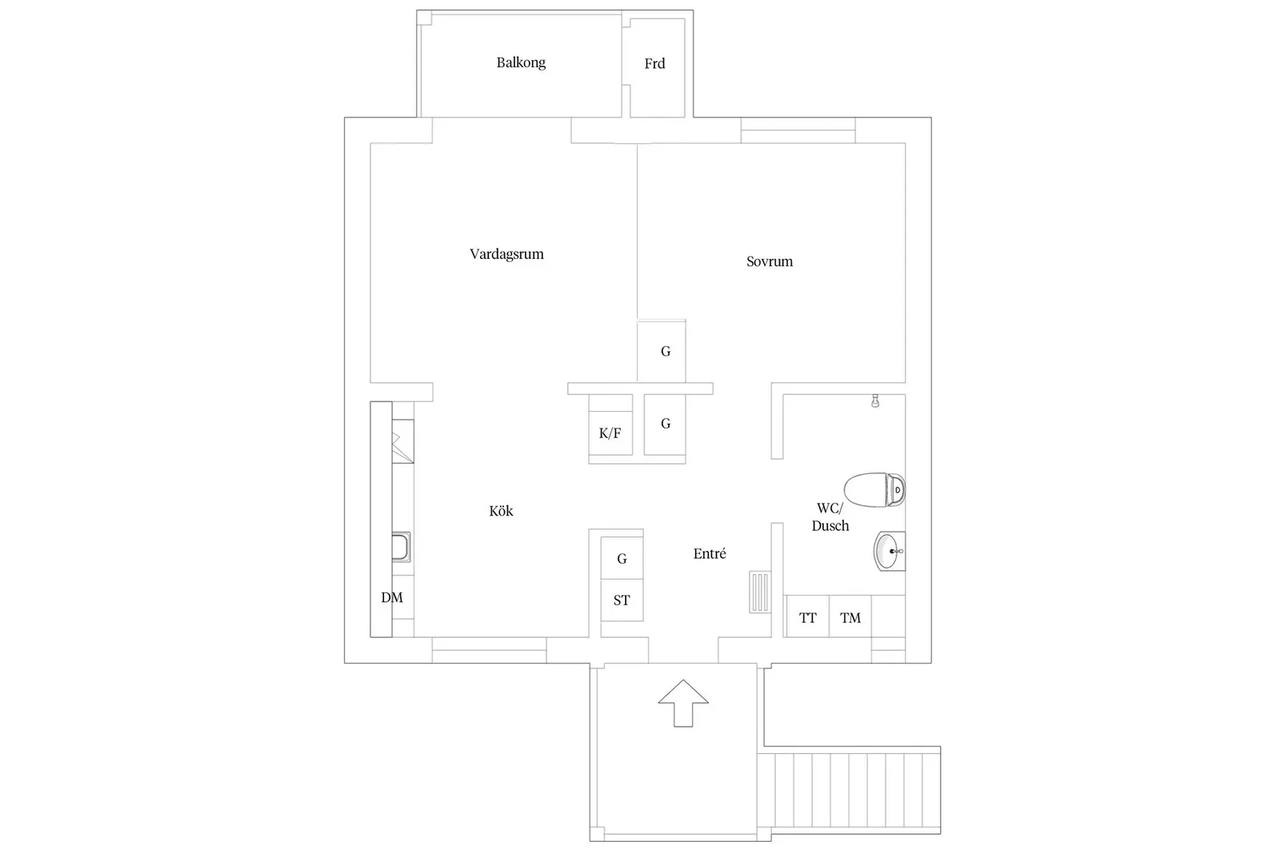 Floor plan for Adelas väg 28C