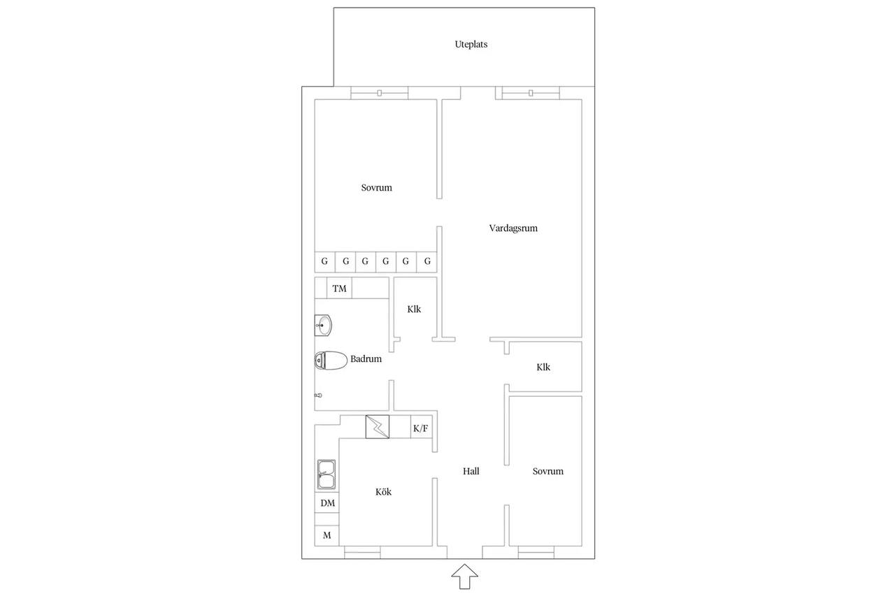 Planritning för Benvägen 27