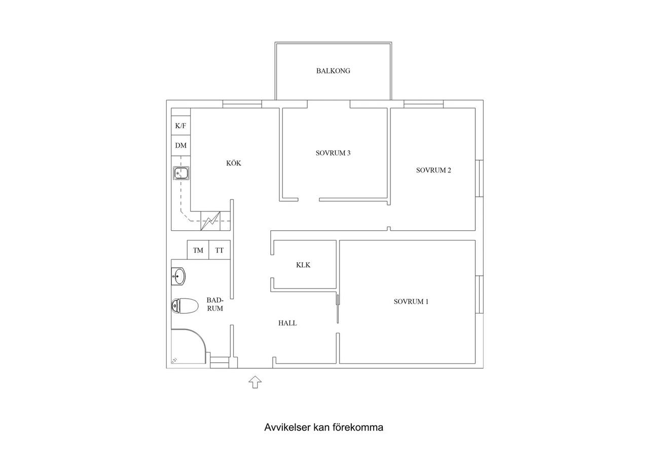 Floor plan for Laudons Väg 5C