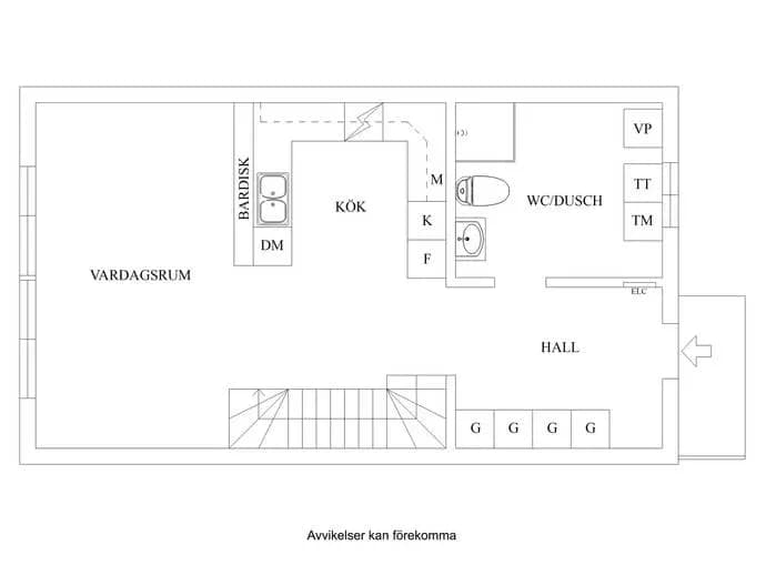 Floor plan for Gyllenstiernas allé 88