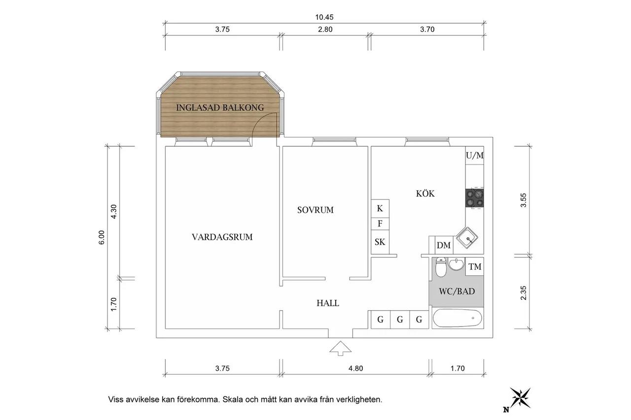 Floor plan for Vältvägen 19