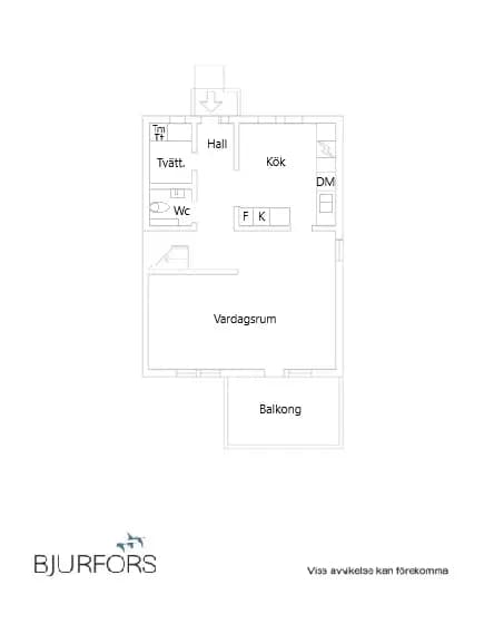 Floor plan for Fodergränd 34