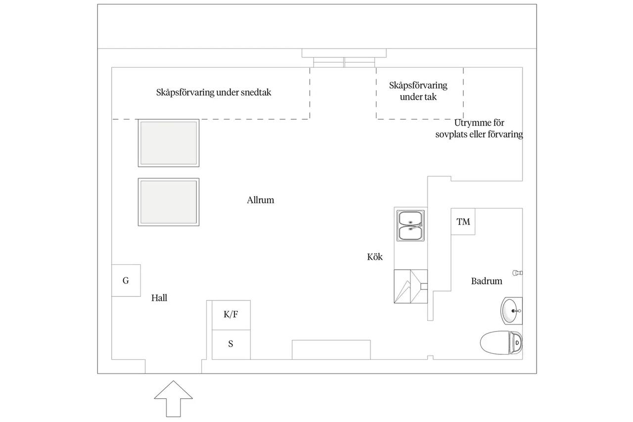 Floor plan for Kortebovägen 7