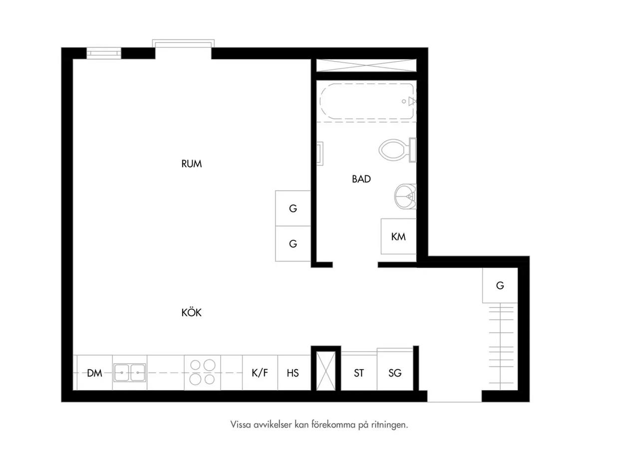 Floor plan for Nobelvägen 68C