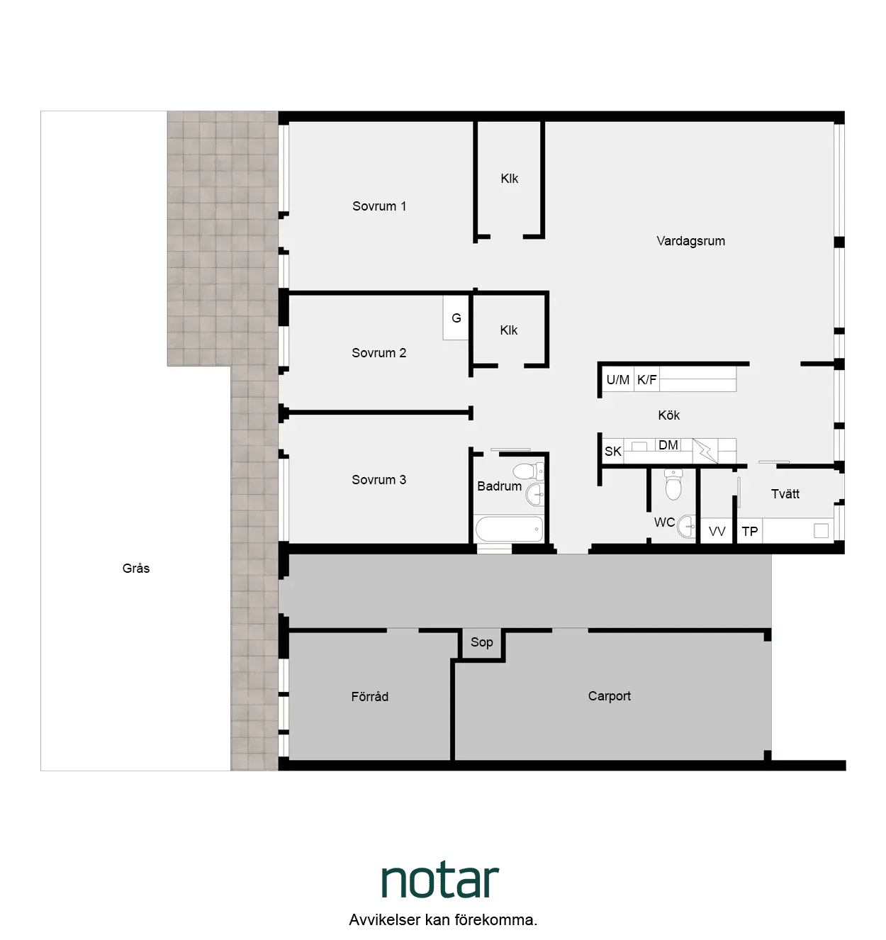 Floor plan for Björn Järnsidas gränd 4