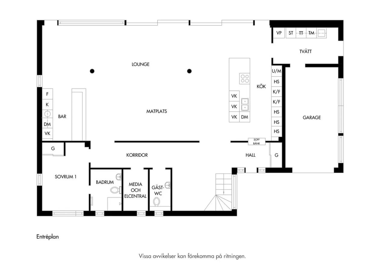 Floor plan for Kaplangränd 3B