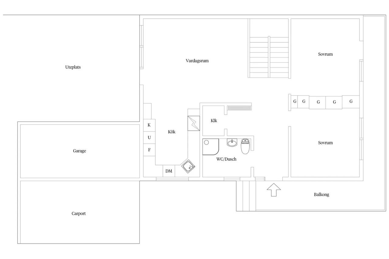 Floor plan for Pilgatan 6A