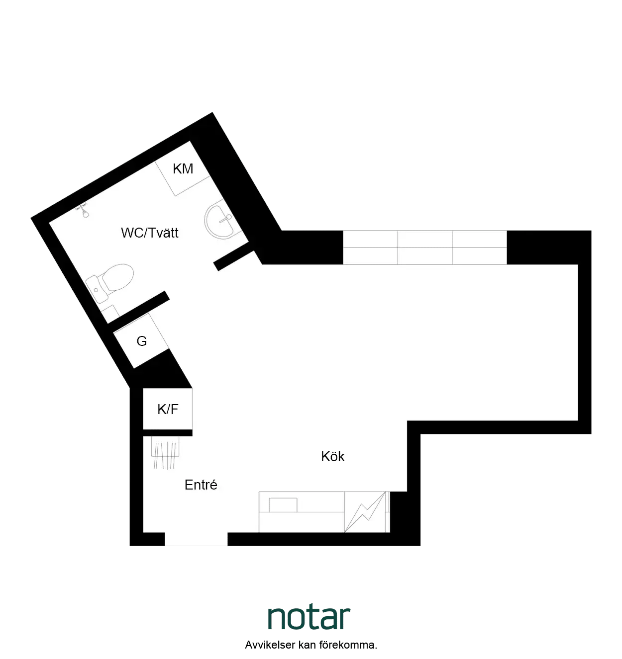 Floor plan for Östsvängen 1B