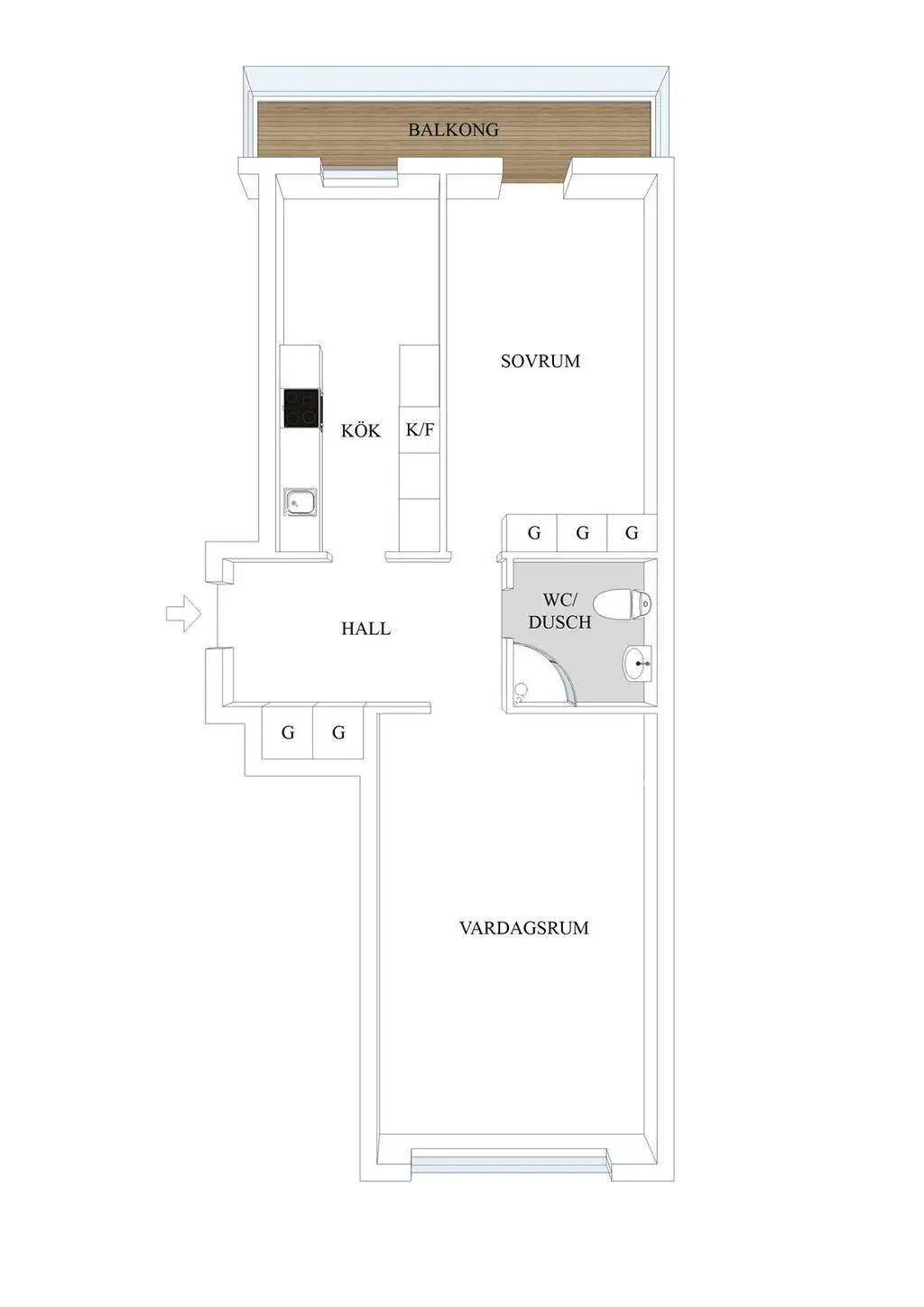 Planritning för Herrgårdsvägen 30