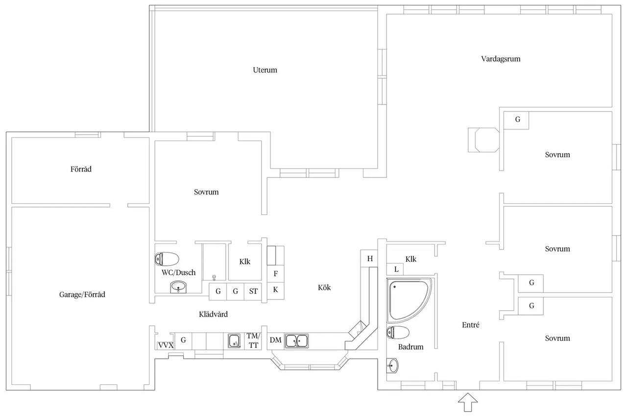 Floor plan for Schwerinvägen 38