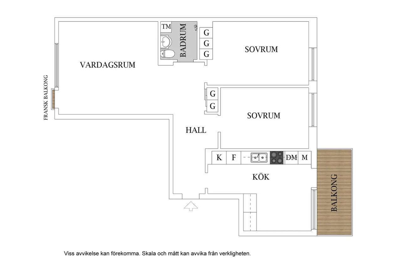 Floor plan for Trollvägen 17