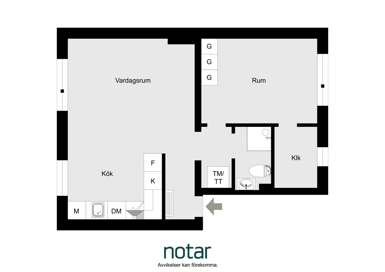 Floor plan for Rogbergavägen 15A