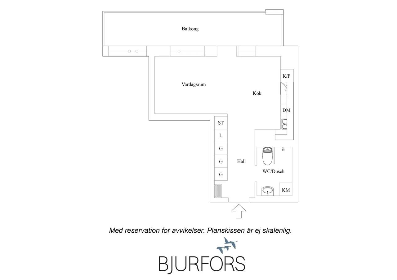 Floor plan for Almbygatan 10