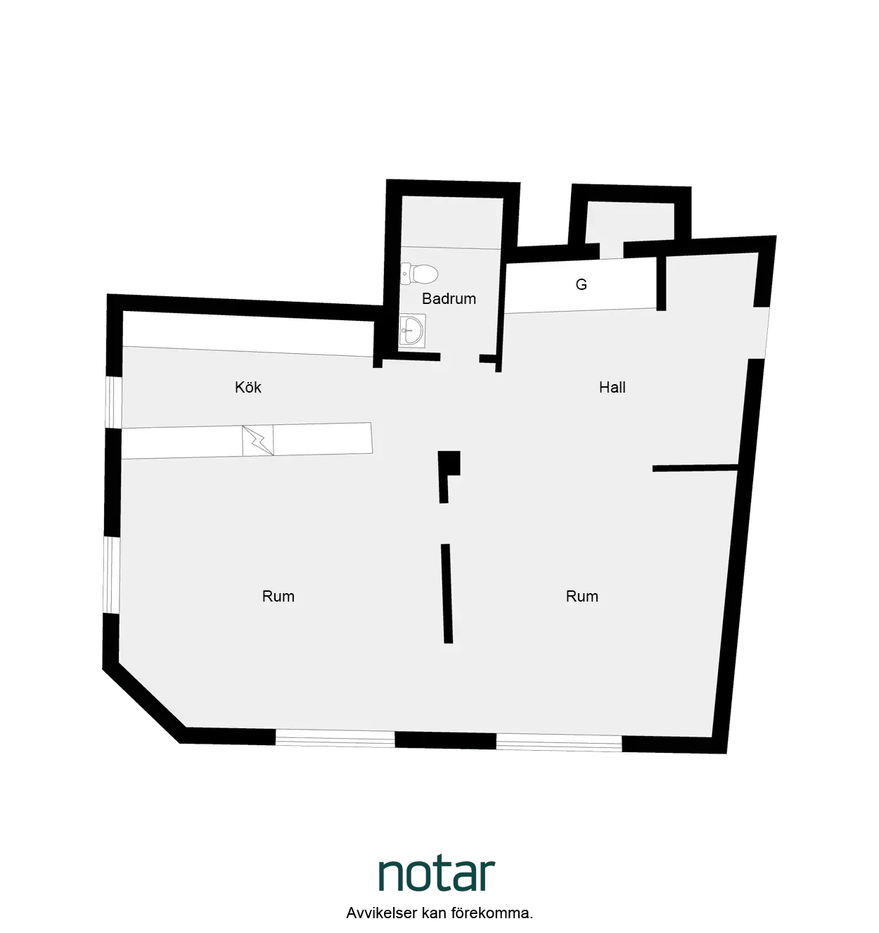 Floor plan for Södra promenaden 43