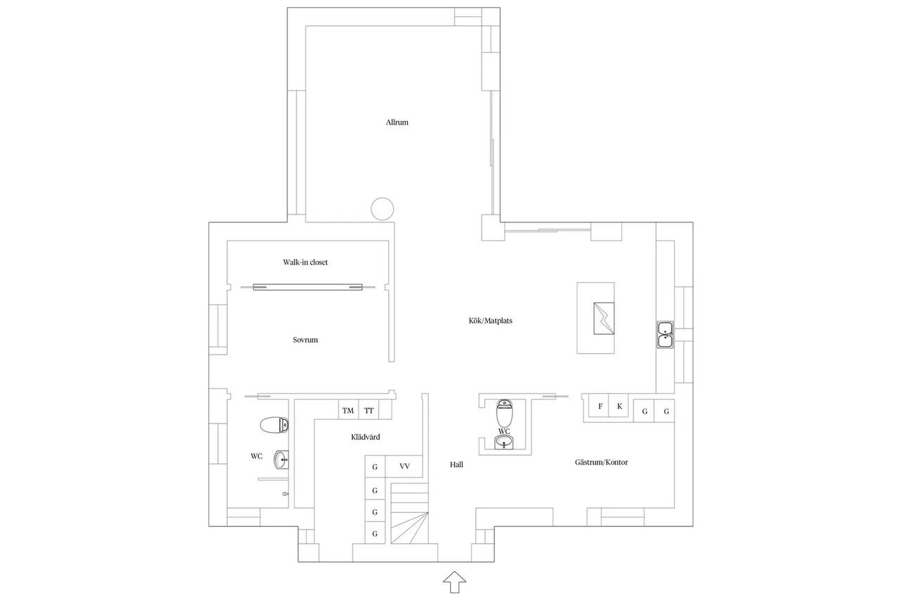 Planritning för Harvgatan 6