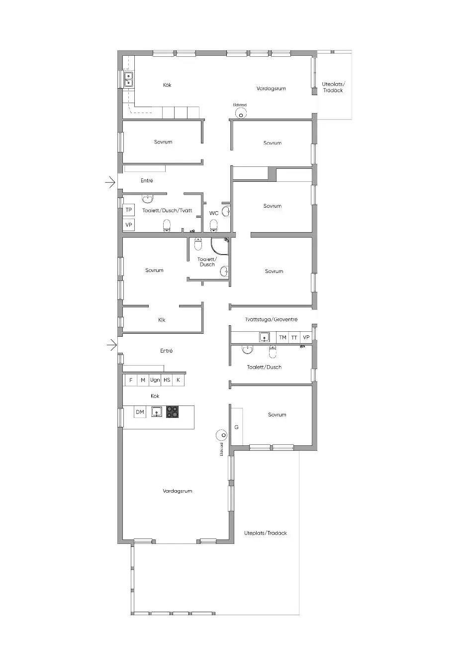 Planritning för Nygårdavägen 54A