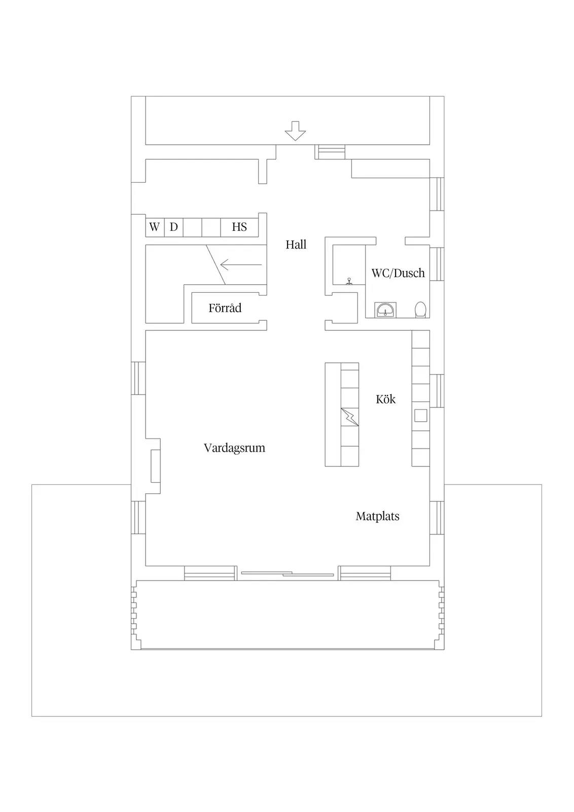 Planritning för Eda Solsidan 1
