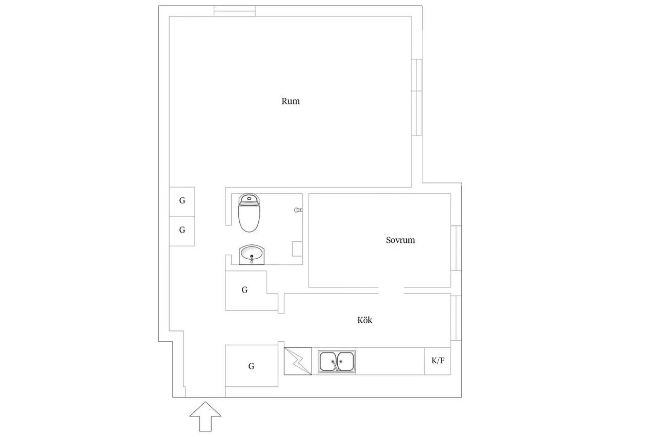 Floor plan for Klintbacken 1