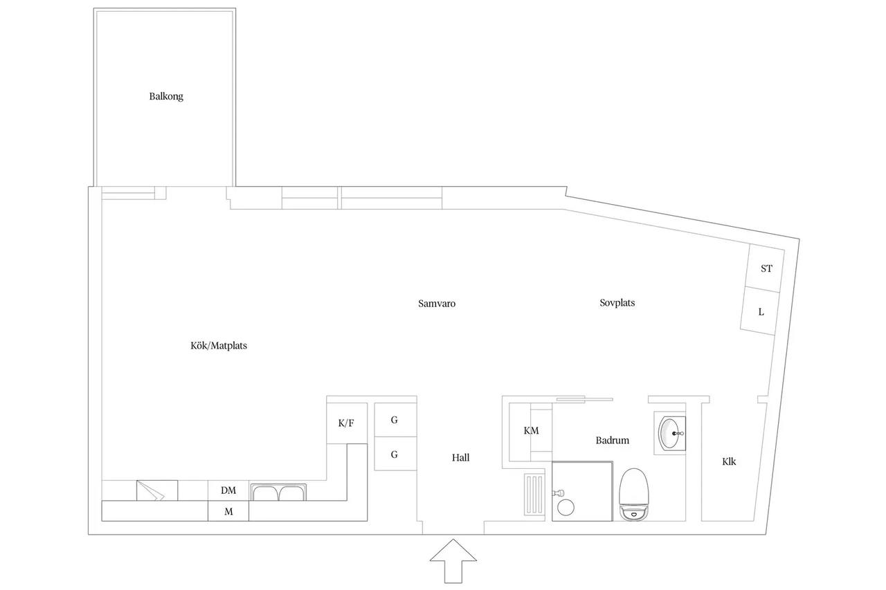 Planritning för Redaregatan 37