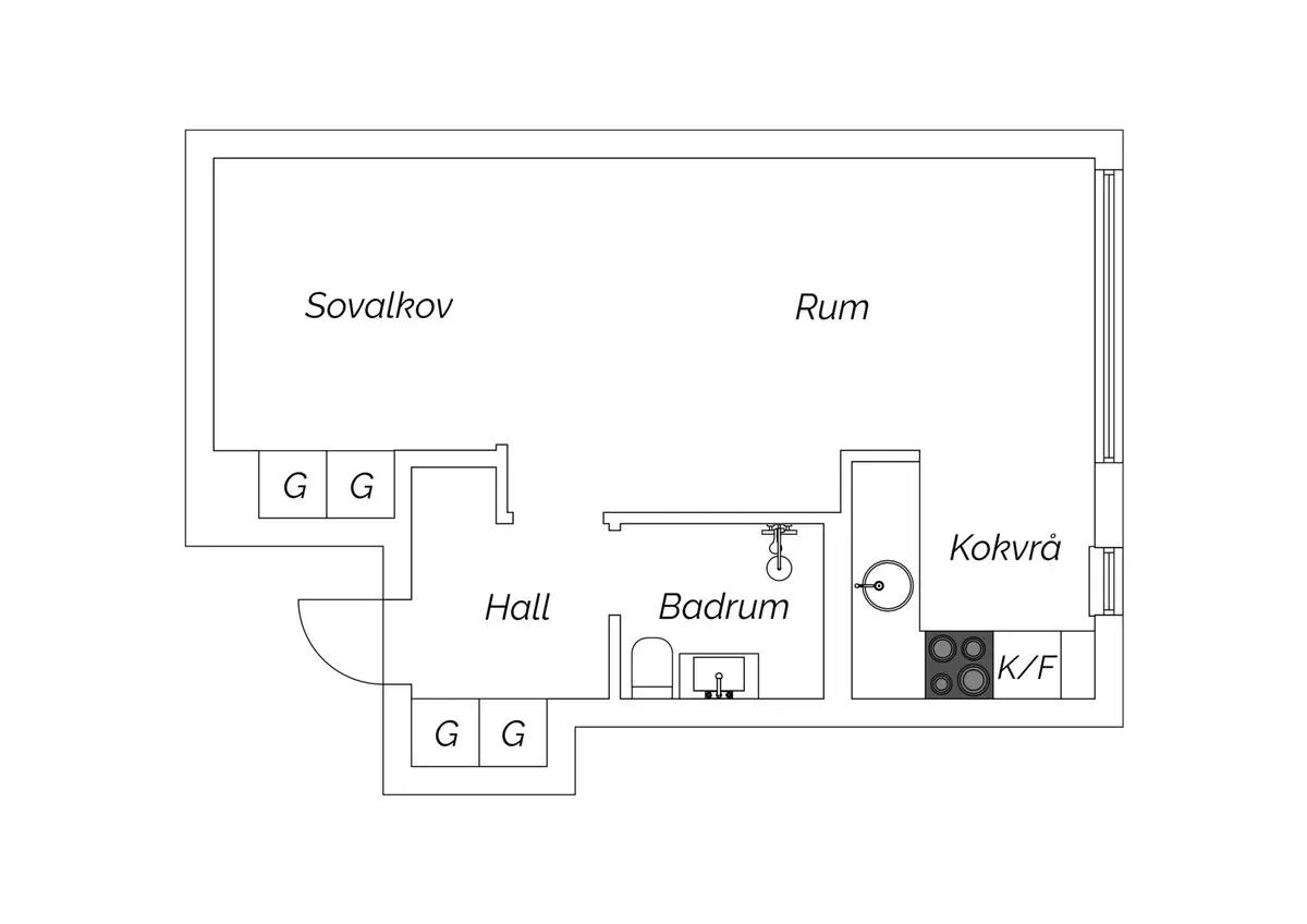 Planritning för Tellusvägen 34
