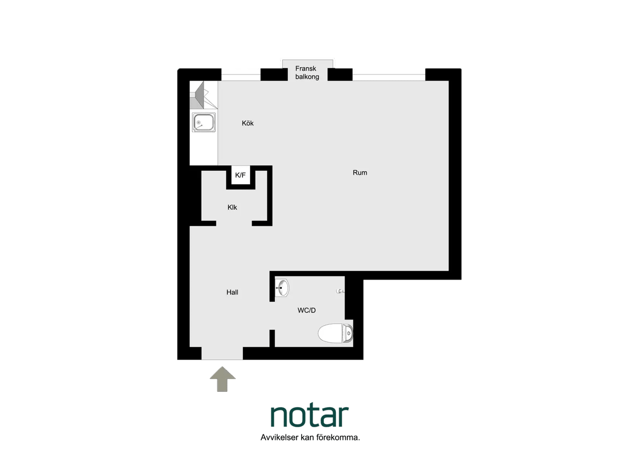 Floor plan for Starrgatan 3