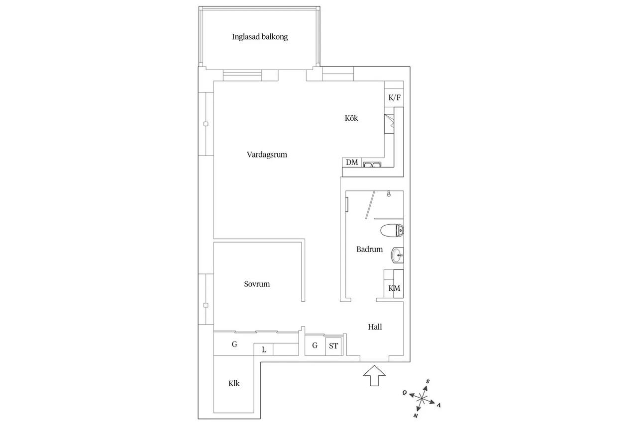 Planritning för Ebbe Lieberathsgatan 31A
