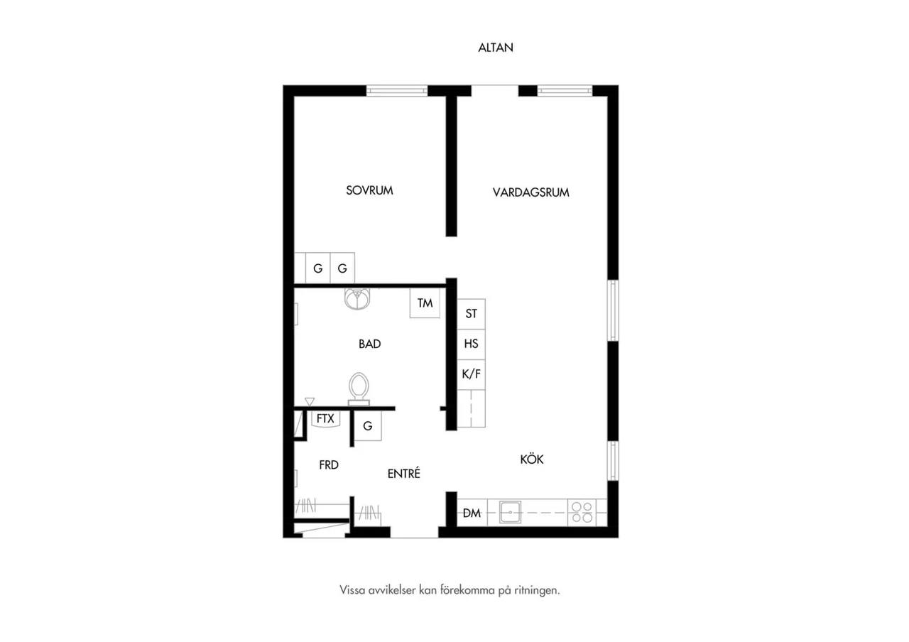 Floor plan for Cyklopgatan 35F