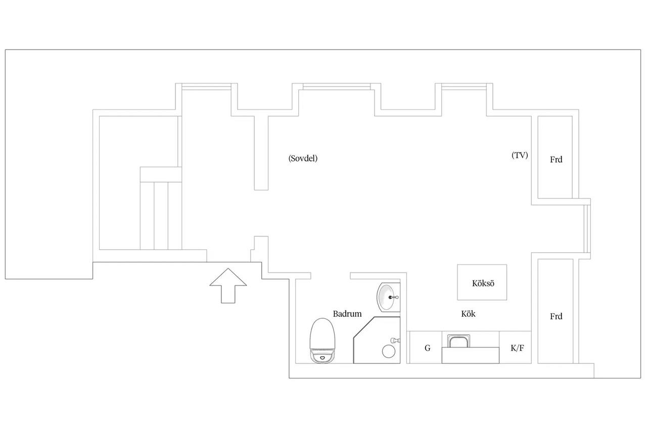 Floor plan for Ebba Ramsays väg 20