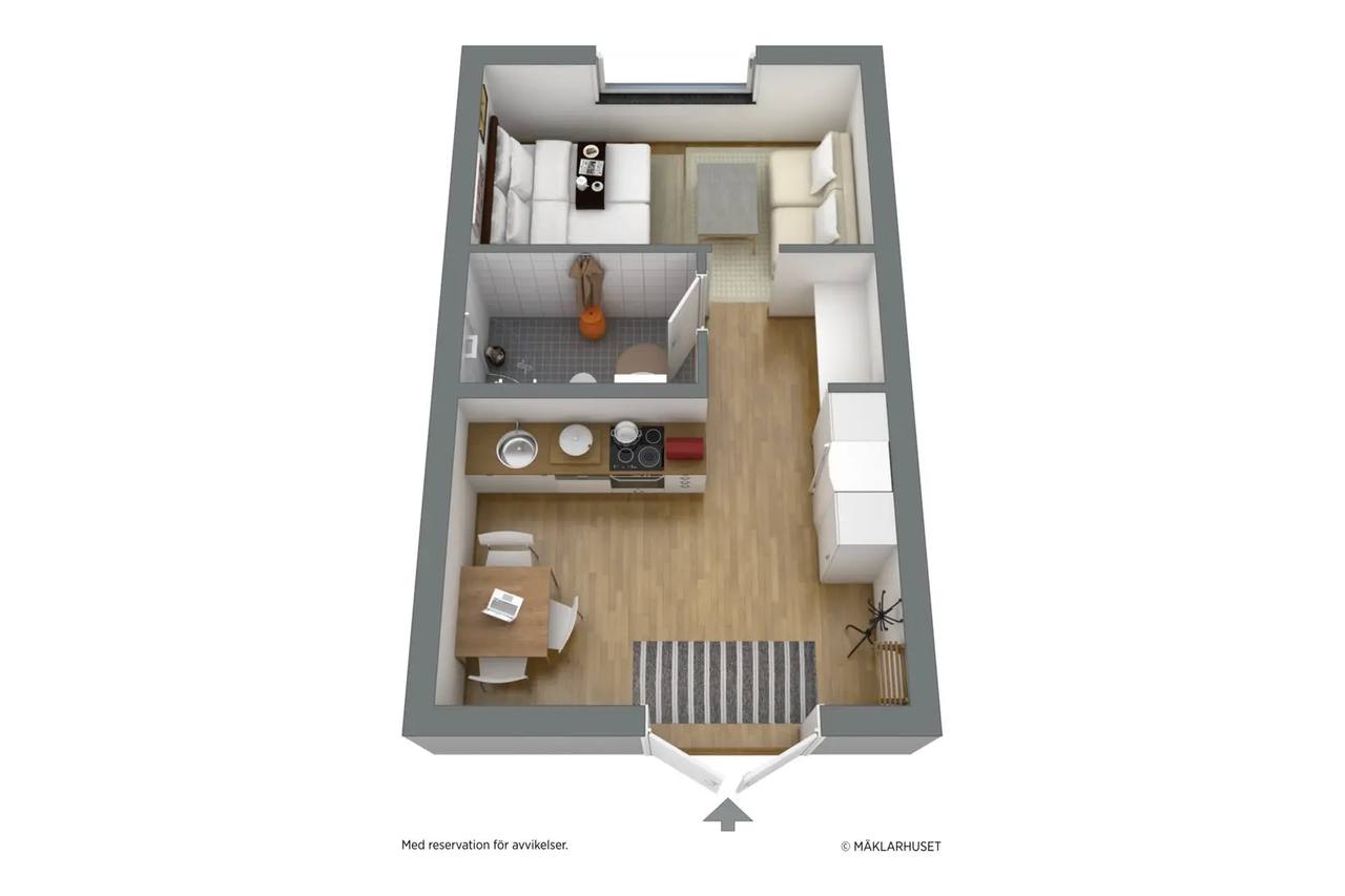 Floor plan for Artillerigatan 29 P