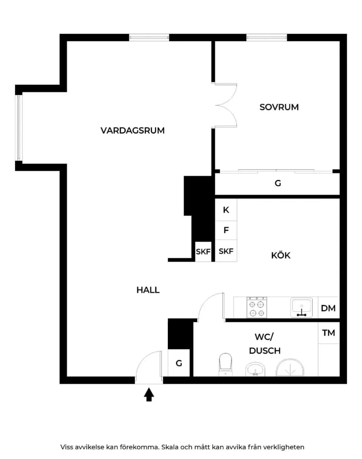 Floor plan for Repslagaregatan 18