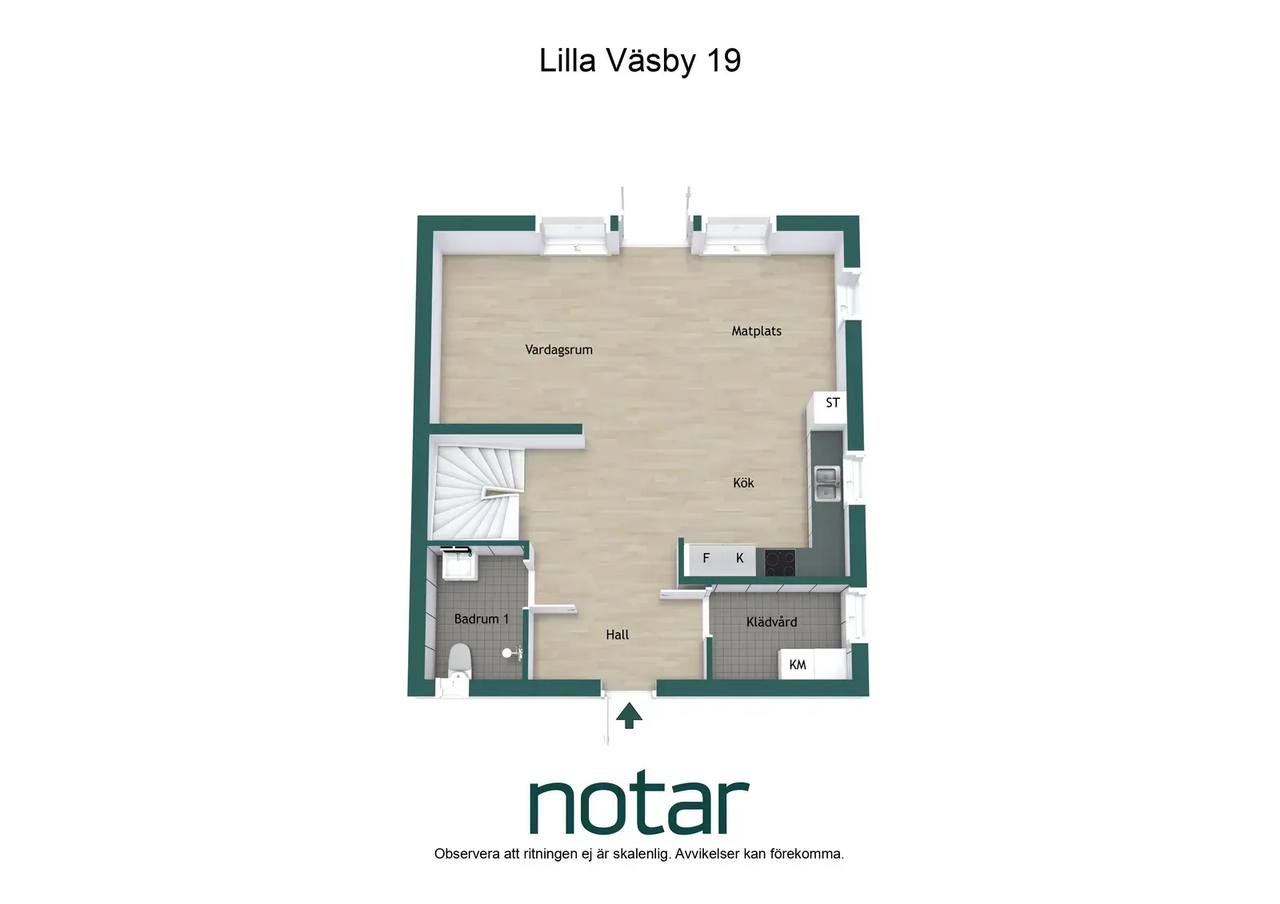 Planritning för Lilla Väsby 19