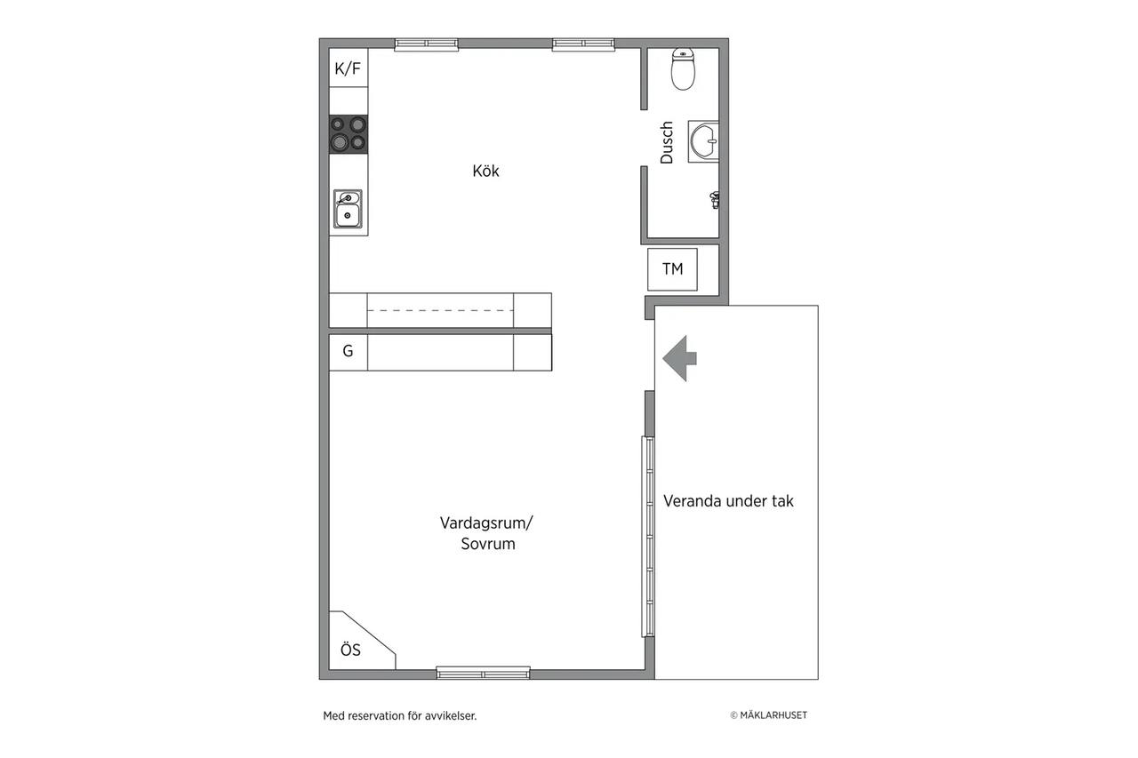 Floor plan for Västerhejde Ygnevägen 11