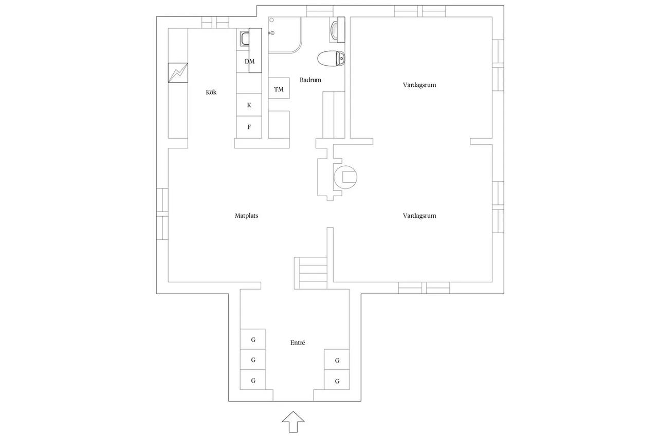 Floor plan for Lövfällan 6