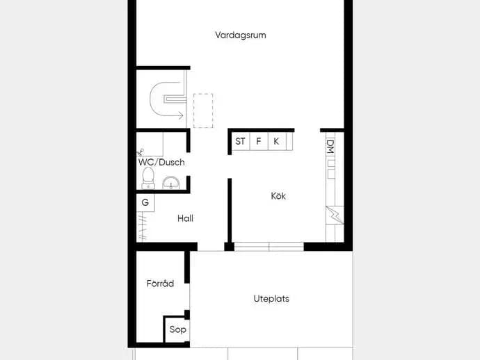 Floor plan for Lillsvängen 7