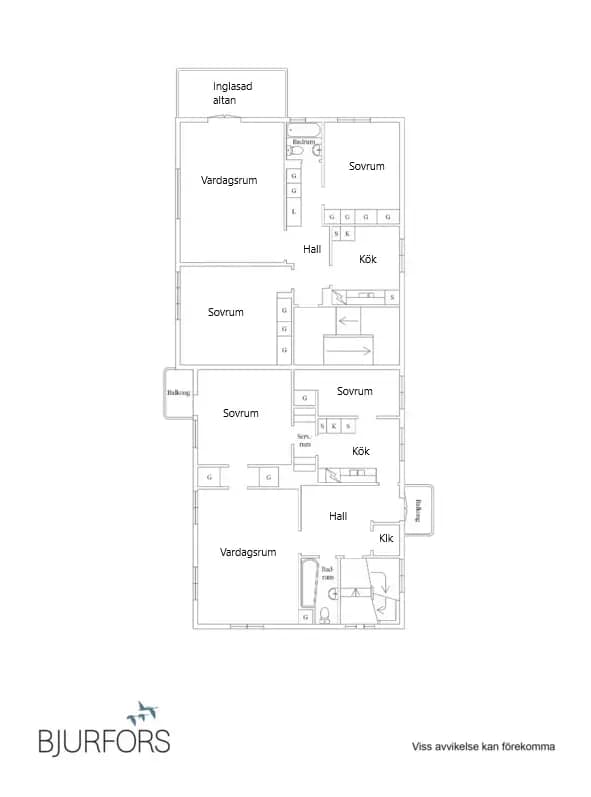 Floor plan for Varvsgatan 3
