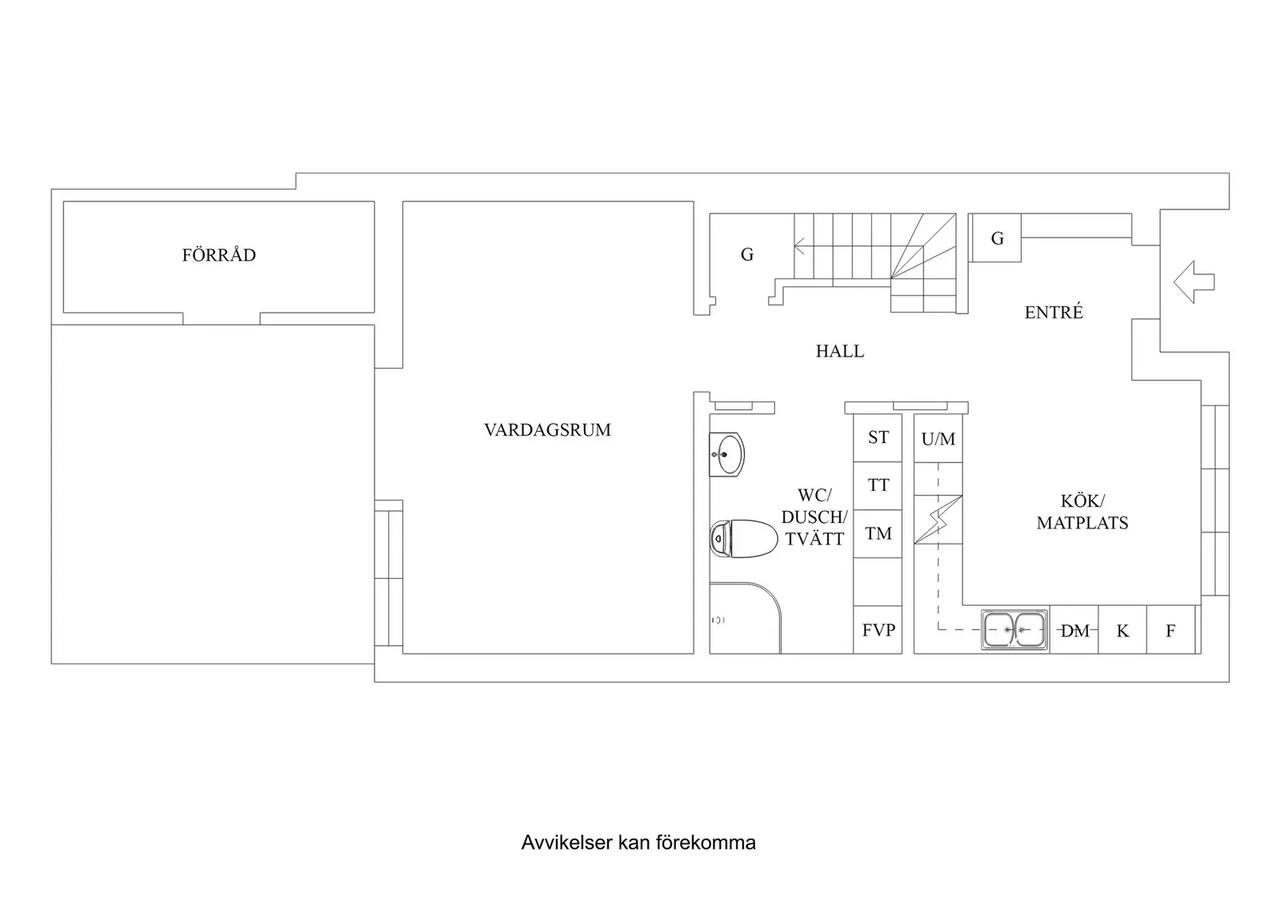Floor plan for Smedjans väg 44