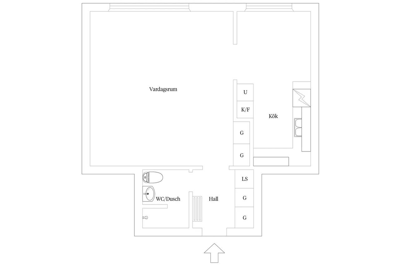 Planritning för Odengatan 35A