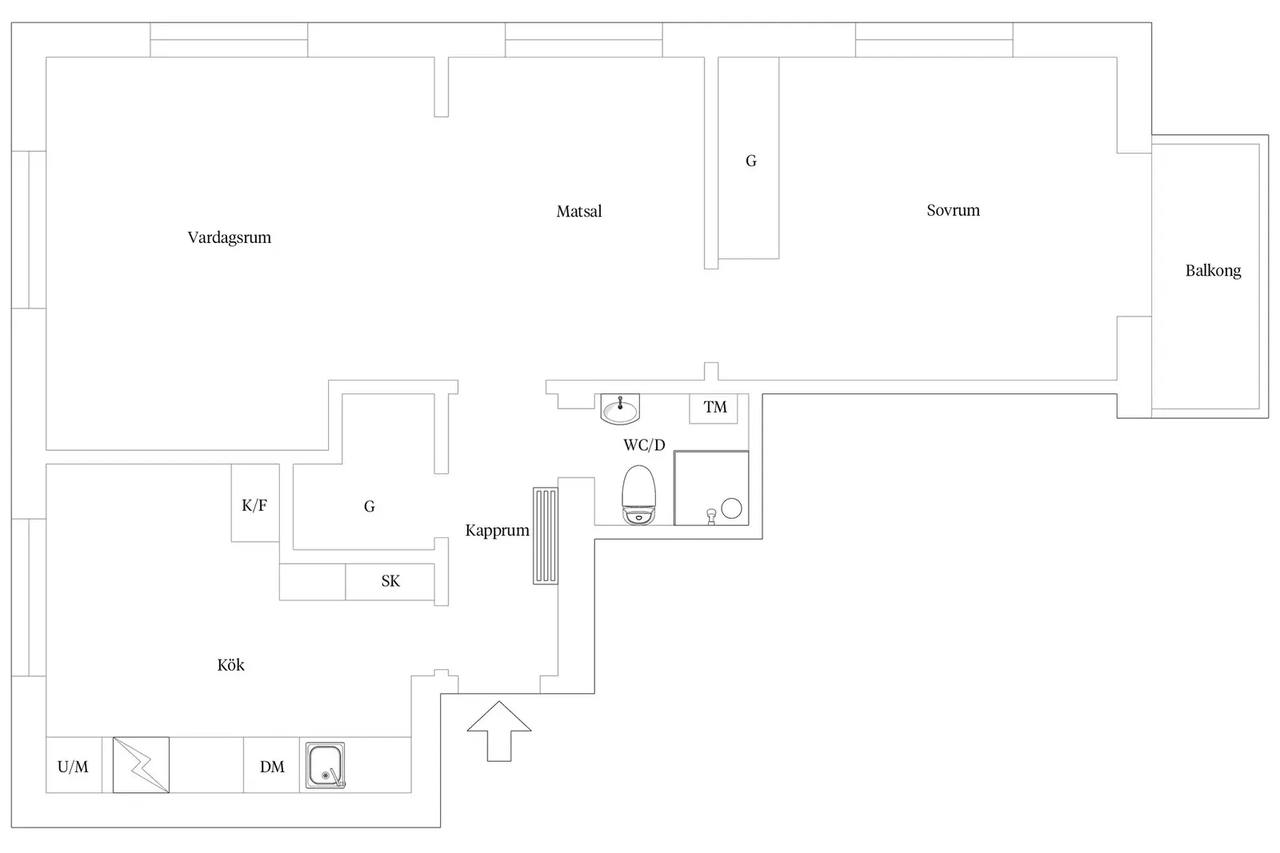 Planritning för Döbelnsgatan 3