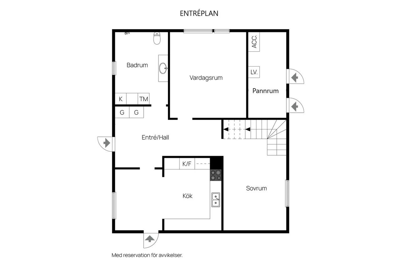 Planritning för Lindbacken 21