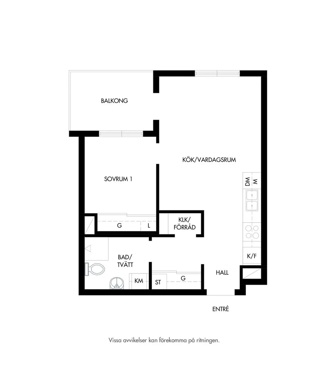 Floor plan for Packhusgatan 21B