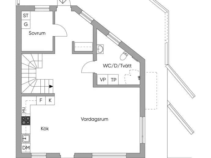 Planritning för Kärrvägen 3