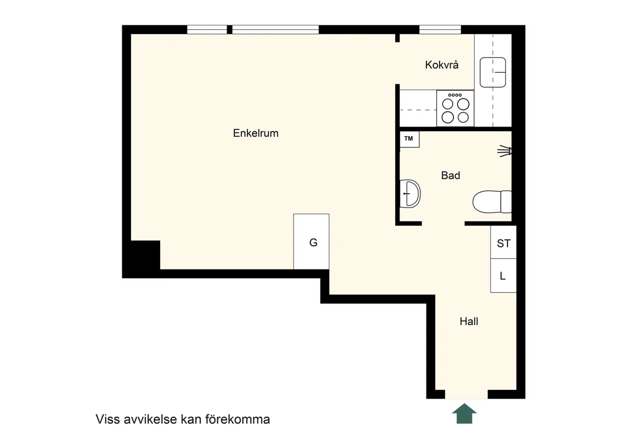 Planritning för Ankdammsgatan 30