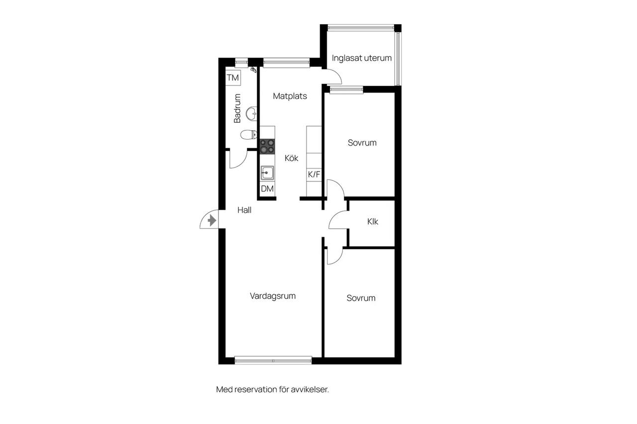 Floor plan for Dalhemsvägen 23b