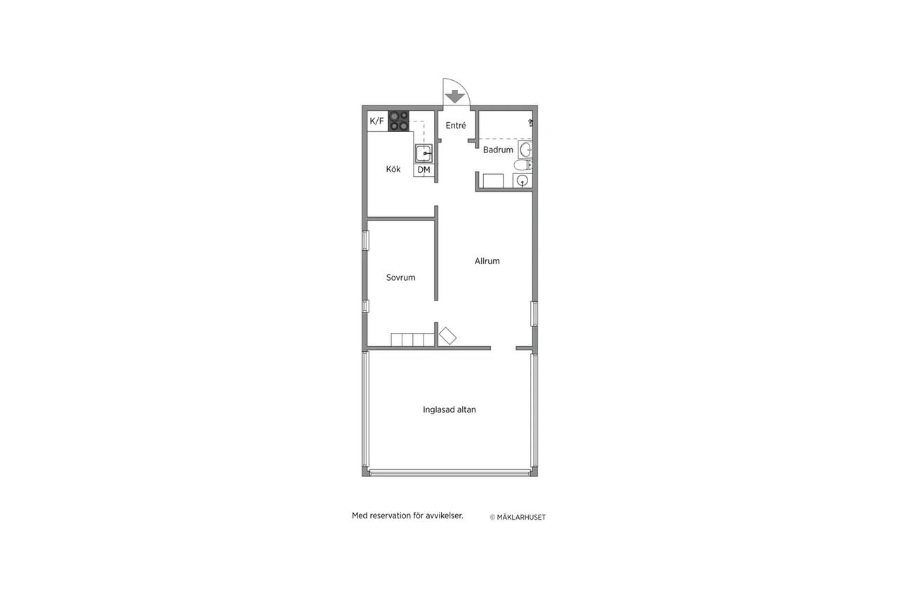 Floor plan for Lilla Herrfallet 1