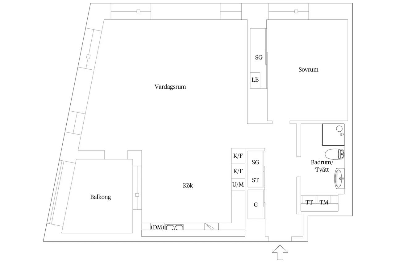 Planritning för Bratteråsgatan 40