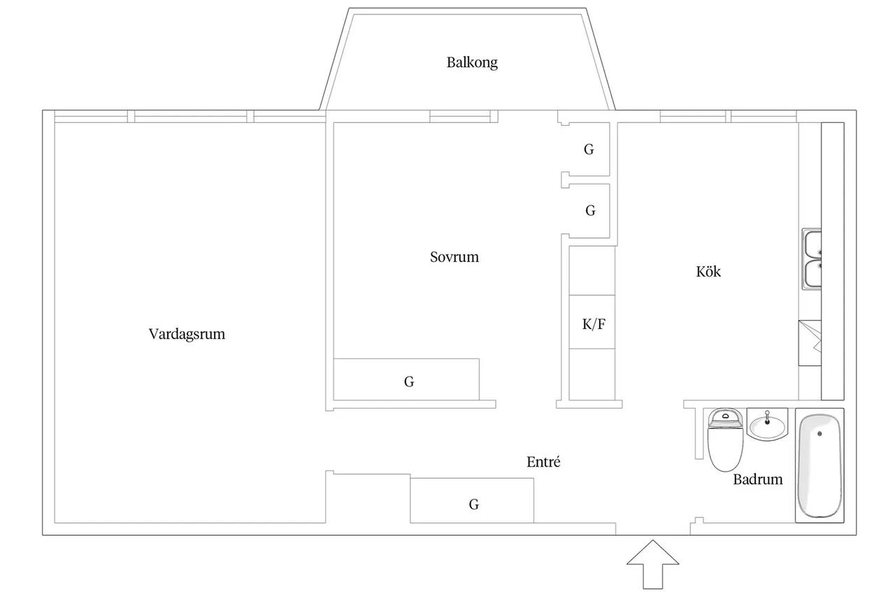 Planritning för Skolgatan 13