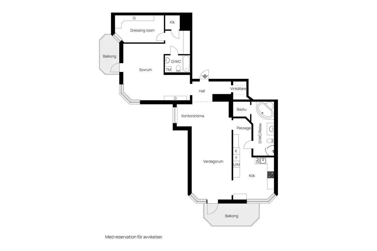 Floor plan for Karlbergsgatan 4