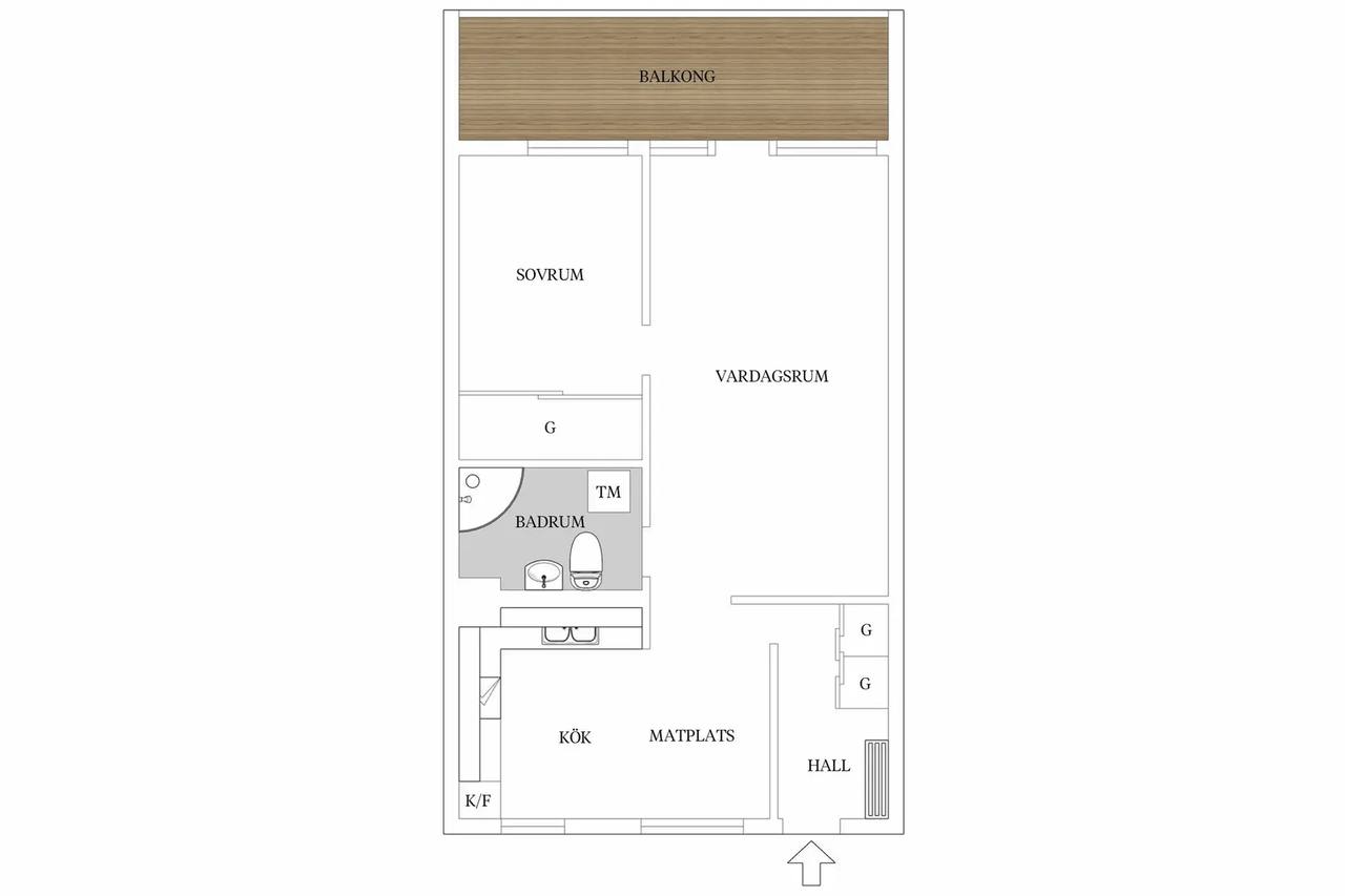 Floor plan for Prilyckegatan 91